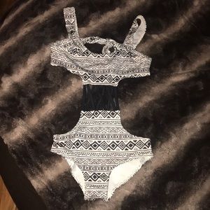 One piece bathing suit